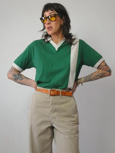 1970's Pique Cotton Polo Shirt