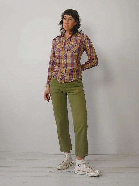 1970's Wrangler Pearl Snap Western Shirt