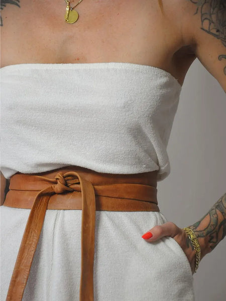 1970's Strapless Terry Cloth Dress
