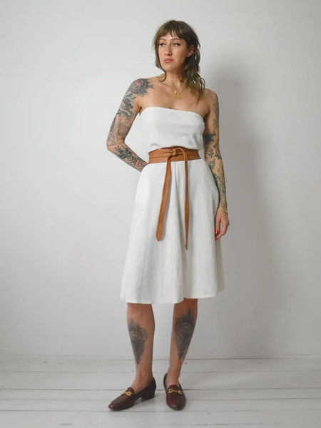 1970's Strapless Terry Cloth Dress