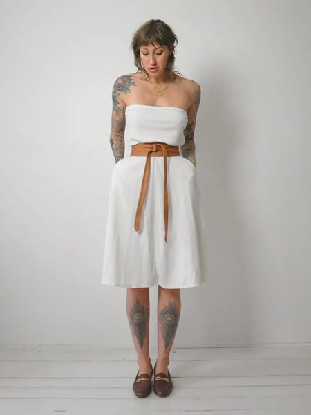 1970's Strapless Terry Cloth Dress