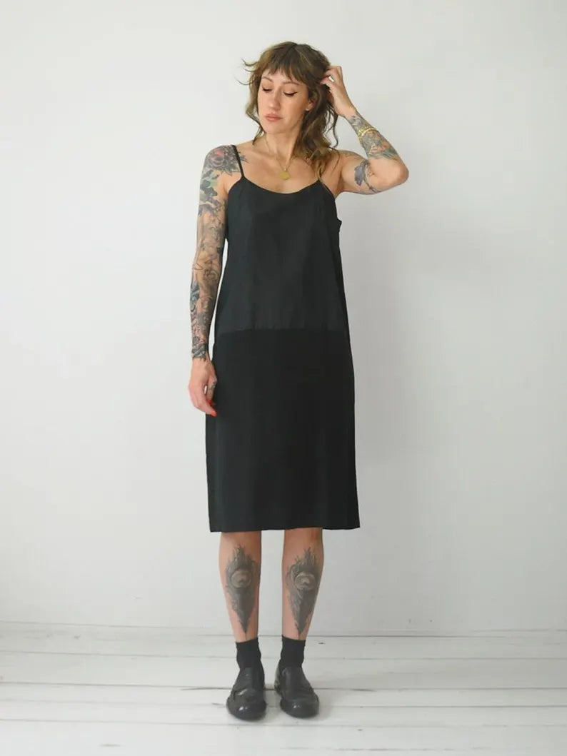 1930's Minimalist Silk Slip Dress