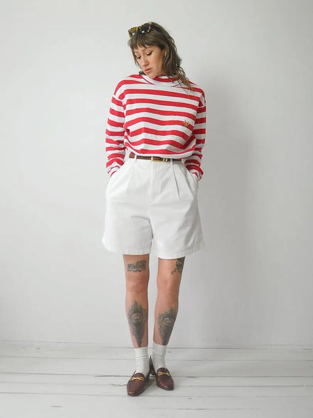 1980's Ralph Lauren Sailor Striped Shirt