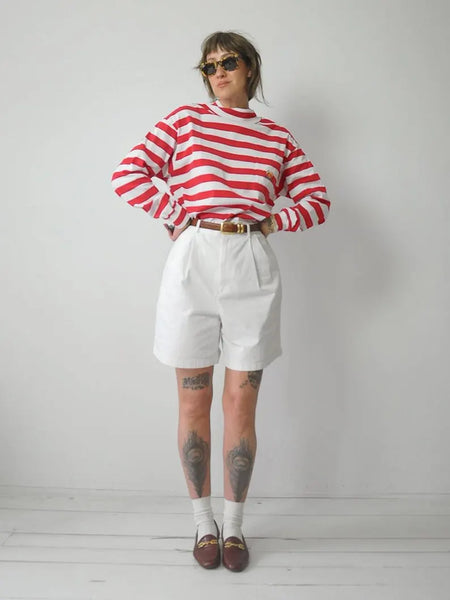 1980's Ralph Lauren Sailor Striped Shirt