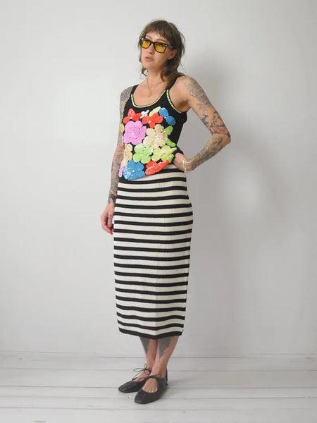 1980s Sequined Flower Tank