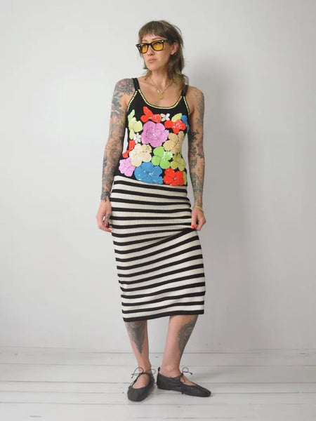 1980s Sequined Flower Tank