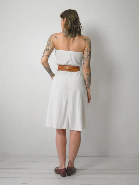 1970's Strapless Terry Cloth Dress