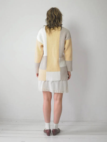 Ribbed Colorblock Sweater