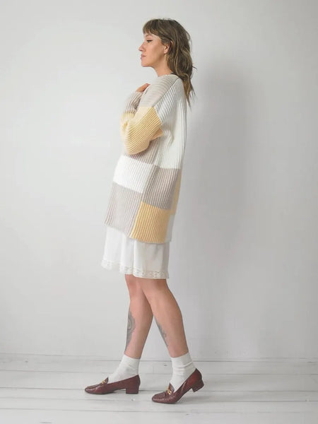 Ribbed Colorblock Sweater