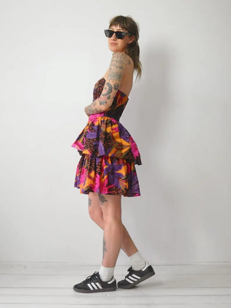 1980's Bird of Paradise Dress