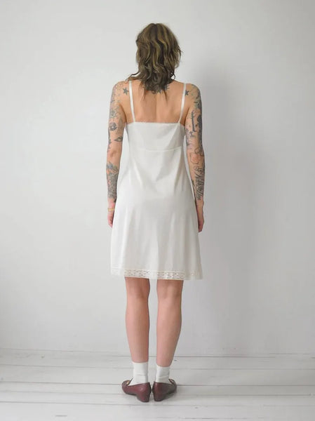 1970's Ivory Lace Slip