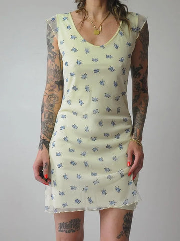 1990's Floral Mini Sundress