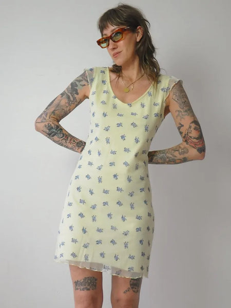1990's Floral Mini Sundress