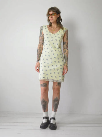 1990's Floral Mini Sundress