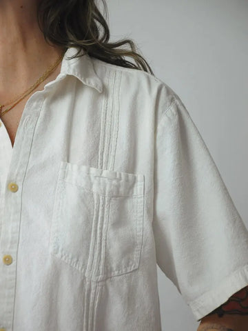1980's Cotton Cuban Shirt