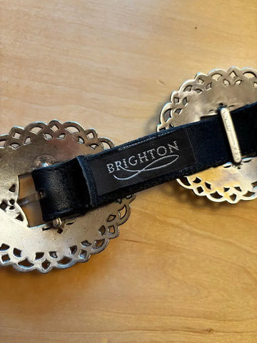 1995 Brighton Concho Leather Belt