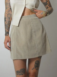 90's Wide Wale Corduroy Mini Skirt