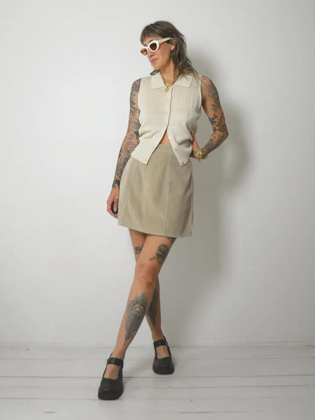 90's Wide Wale Corduroy Mini Skirt