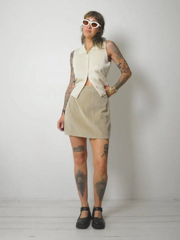 90's Wide Wale Corduroy Mini Skirt