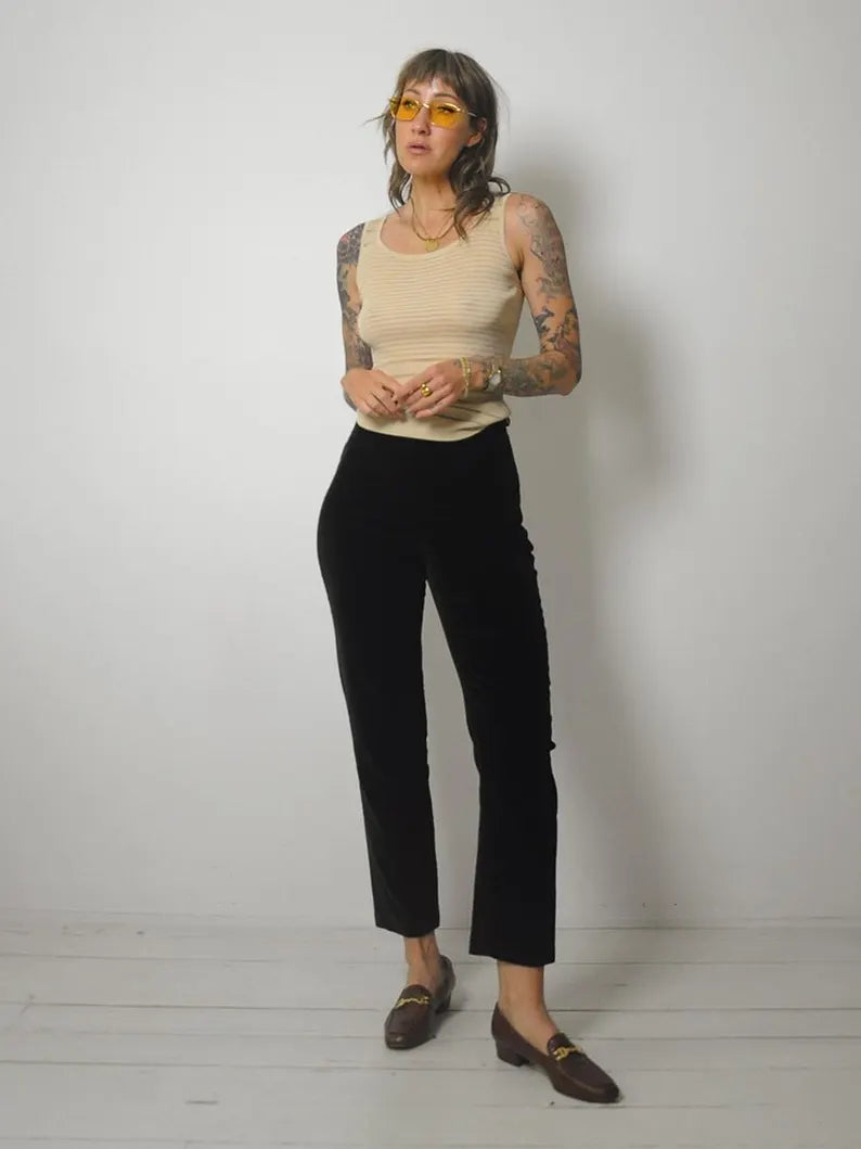 Black Ralph Lauren Velvet Pants