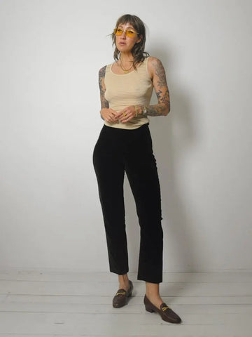 Black Ralph Lauren Velvet Pants