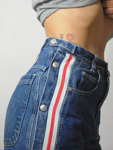 90's Snap Side Jeans 27x27