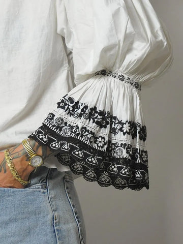 1930's Romanian Ruffle Blouse