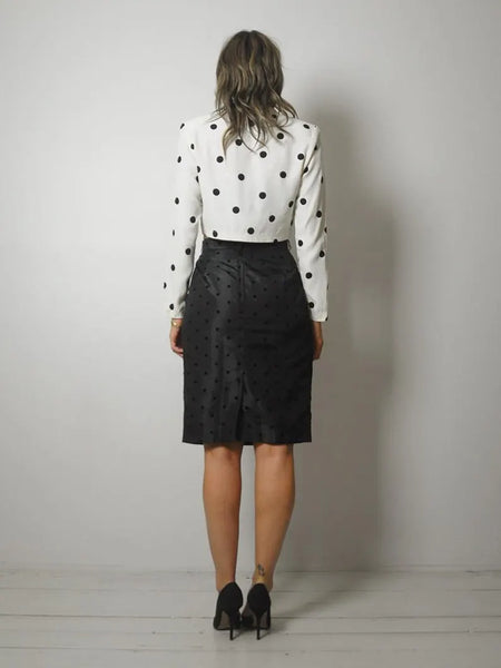 Polka Dot 2 Piece Skirt Set