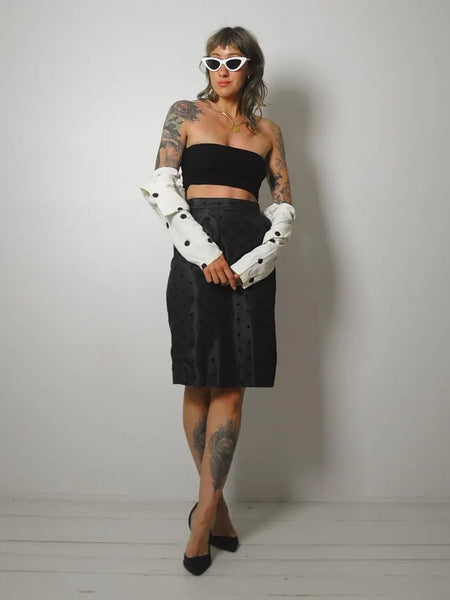 Polka Dot 2 Piece Skirt Set