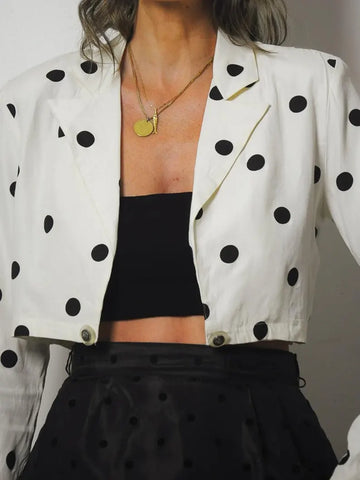 Polka Dot 2 Piece Skirt Set