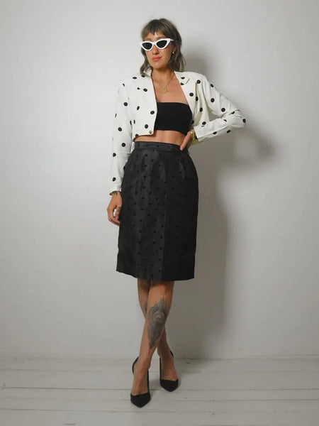 Polka Dot 2 Piece Skirt Set