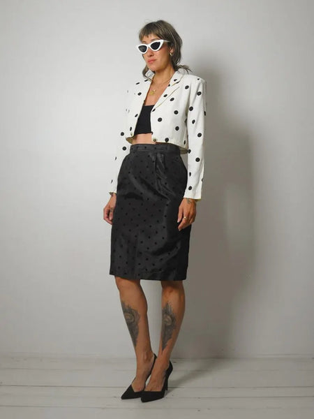 Polka Dot 2 Piece Skirt Set