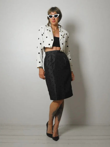 Polka Dot 2 Piece Skirt Set