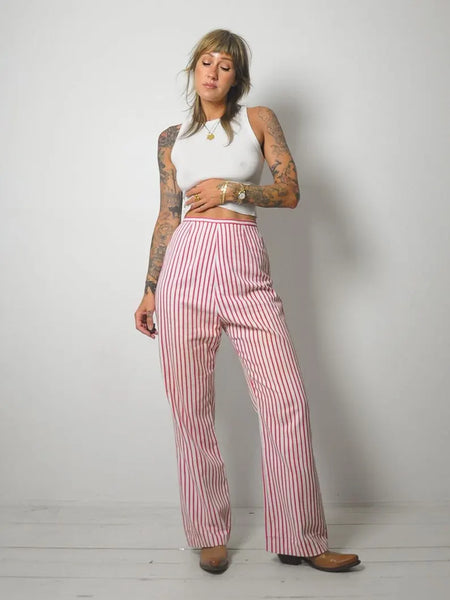 1960's Striped Flared Pants