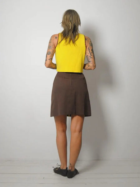 1960s Striped Tennis Skort