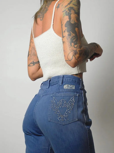 1970's Studded Pocket Jeans 34x39