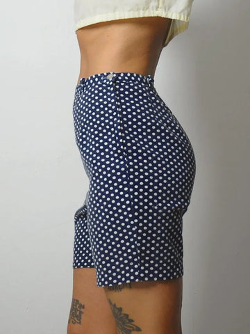 1950's Polka Dot Side Zip Shorts