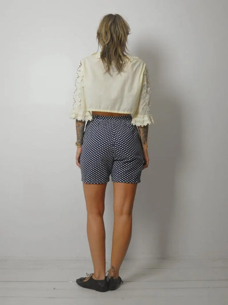 1950's Polka Dot Side Zip Shorts