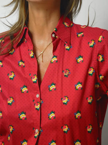 90's Ralph Lauren Floral Blouse