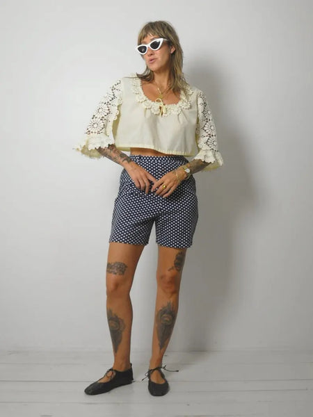 1970's German Lace Dirndl Blouse