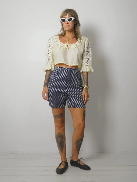 1970's German Lace Dirndl Blouse