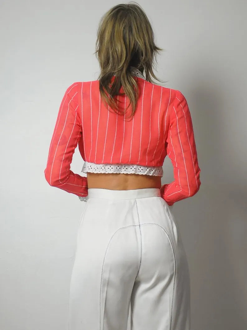 1970's Zig Zag Seam Bell Bottoms