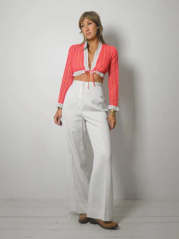 1970's Zig Zag Seam Bell Bottoms