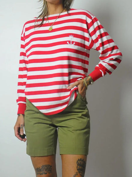 80's Abercrombie & Fitch Striped Sailor Shirt