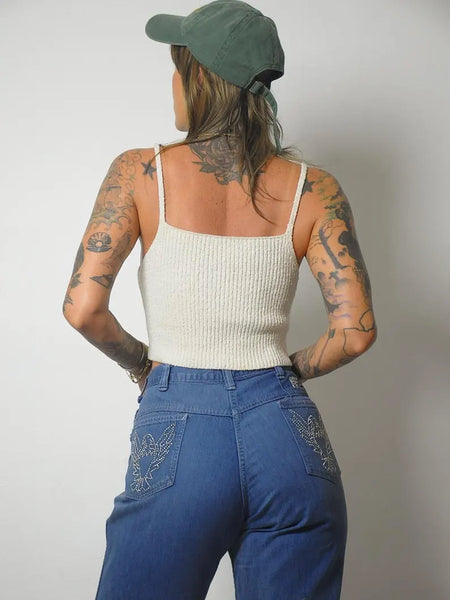 1970's Studded Pocket Jeans 34x39