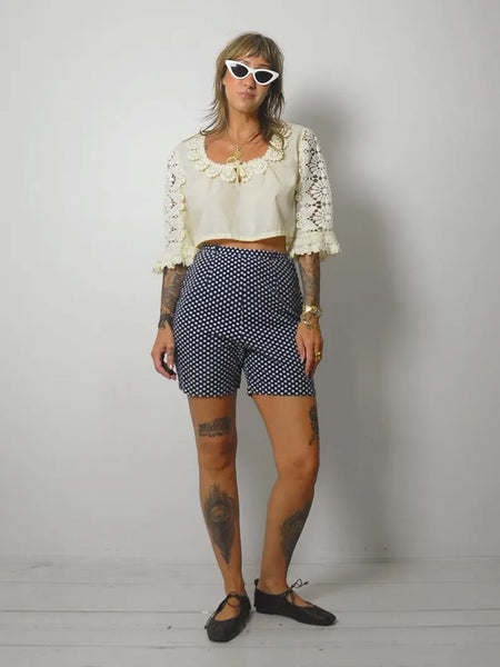 1950's Polka Dot Side Zip Shorts