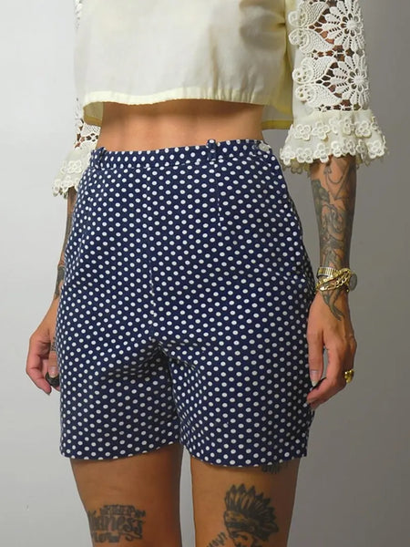 1950's Polka Dot Side Zip Shorts