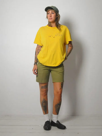 80's Golden Holey Faded Adidas Tee