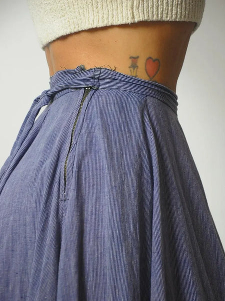 1970's Full Circle Cotton Skirt