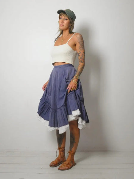 1970's Full Circle Cotton Skirt